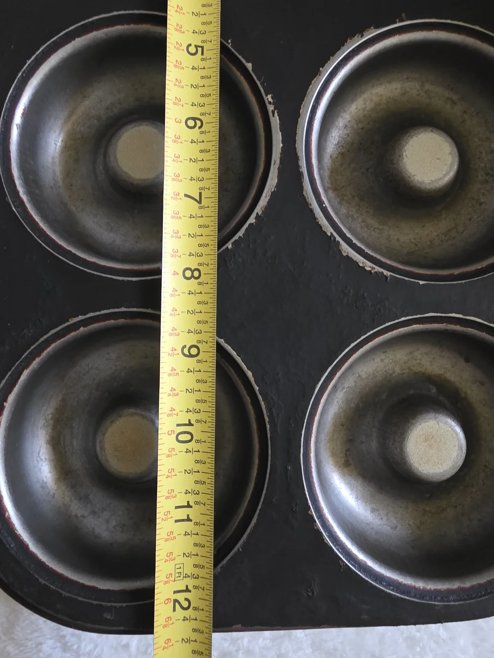 Bundle of 2 Non-Stick 6-Cavity Donut Baking Pans (Makes 12 Total) - Pre-Owned